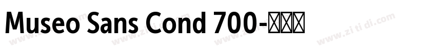 Museo Sans Cond 700字体转换